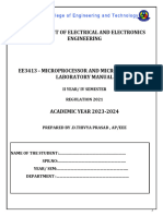 Microprocessor and Microcontroller Laboratory