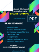 Lesson 2a Brainstorming