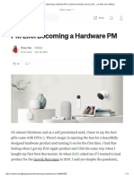 PM Life - Becoming A Hardware PM. It's Almost Christmas and As A Self - by Rose Yao - Medium