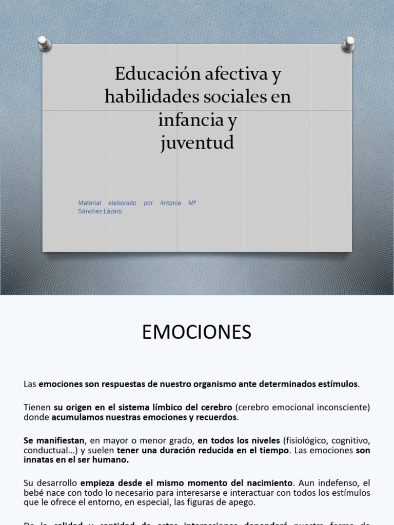 RA. Tema 3 Educación Afectiva | PDF | Las emociones | Inteligencia
