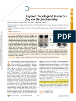 Exfoliation of Layered Topological Insulators