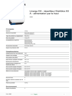 Fiche Produit: Linergy DX - Répartiteur Distribloc 63 A - Alimentation Par Le Haut