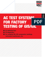 AC Test Systems For Factory Testing of GIS GIL Product Brochure 1.70 5 en