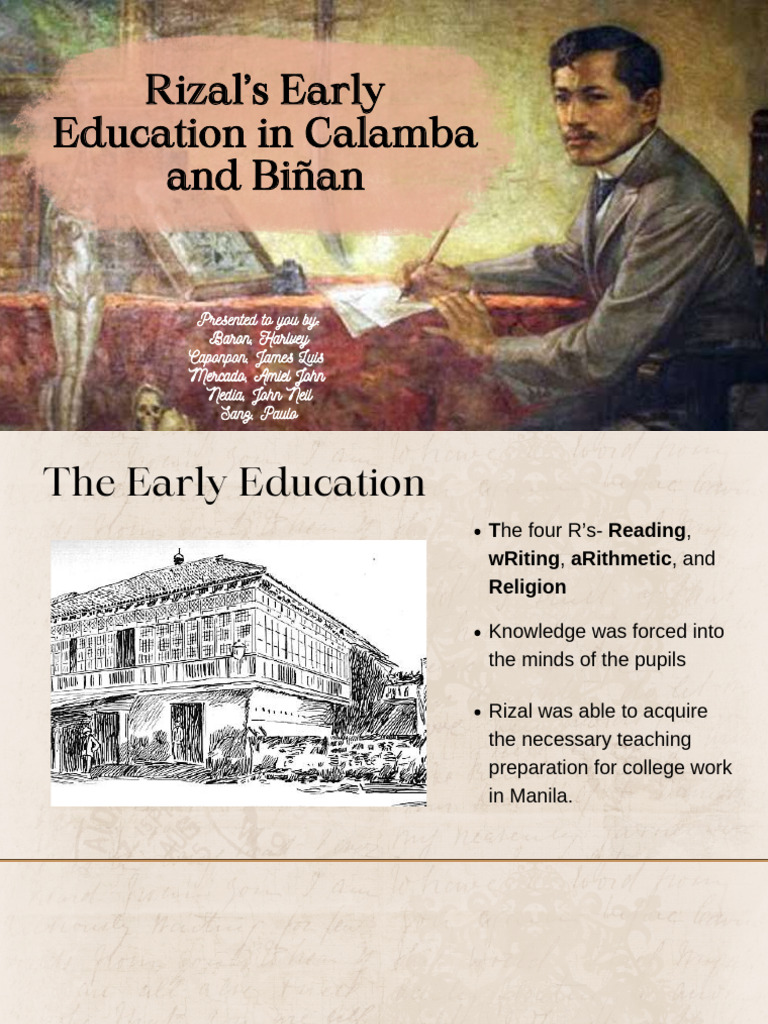 Rizal's Early Education in Calamba & Biñan | PDF | Spanish East Indies