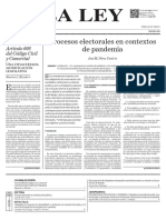 PROCESOS ELECTORALES EN TIEMPO DE PANDEMIA CORTI Diario 22-9-20