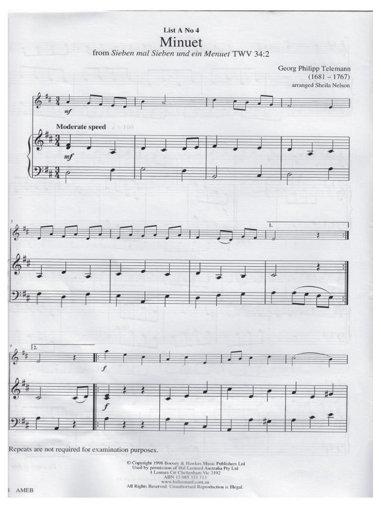 Minuet | PDF
