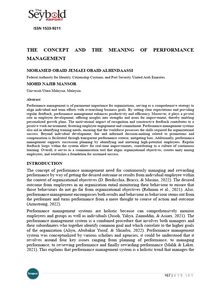 Understanding Performance Management Systems | PDF