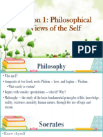 Lesson 1 - Philosophical Vews