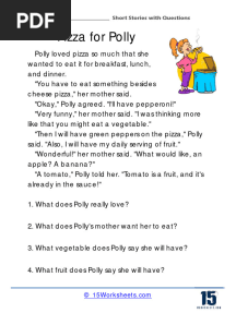 Pizza For Polly: Short Stories With Questions