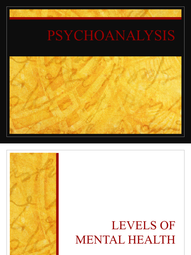 Psychoanalysis 1 | PDF