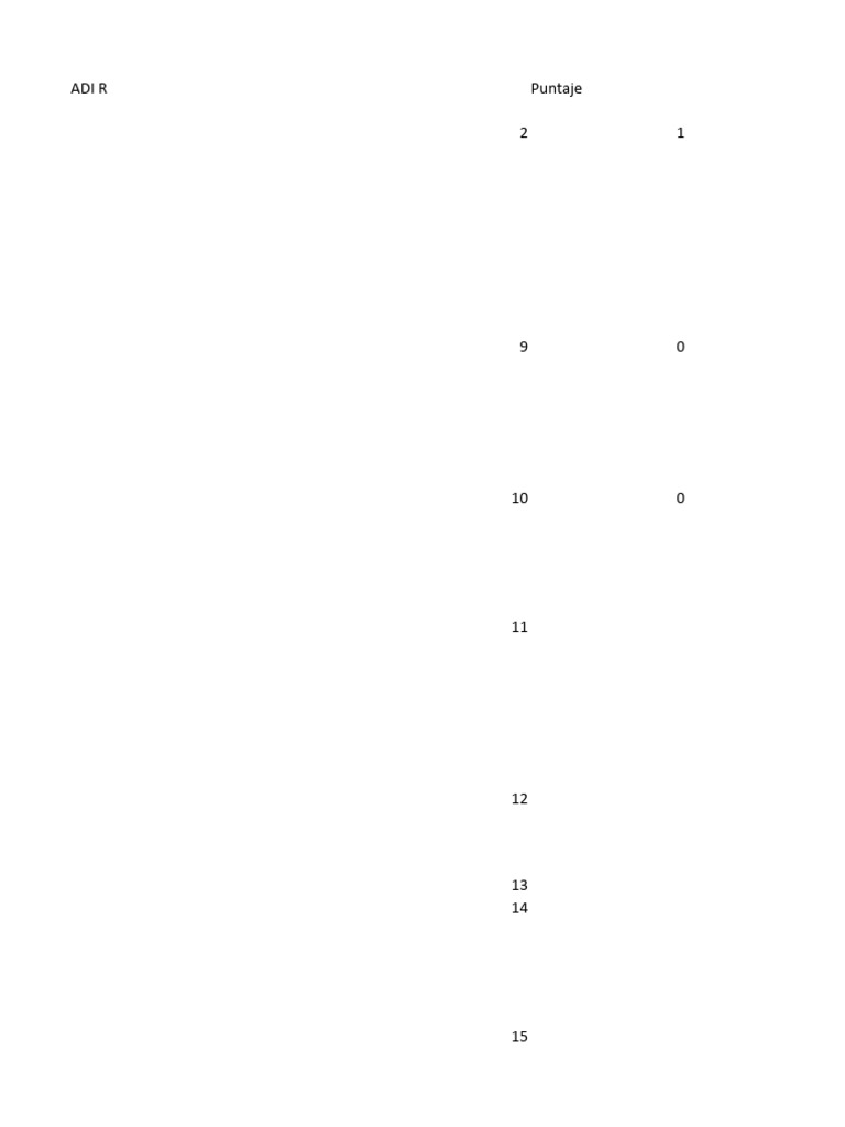 ADI R Excel | PDF