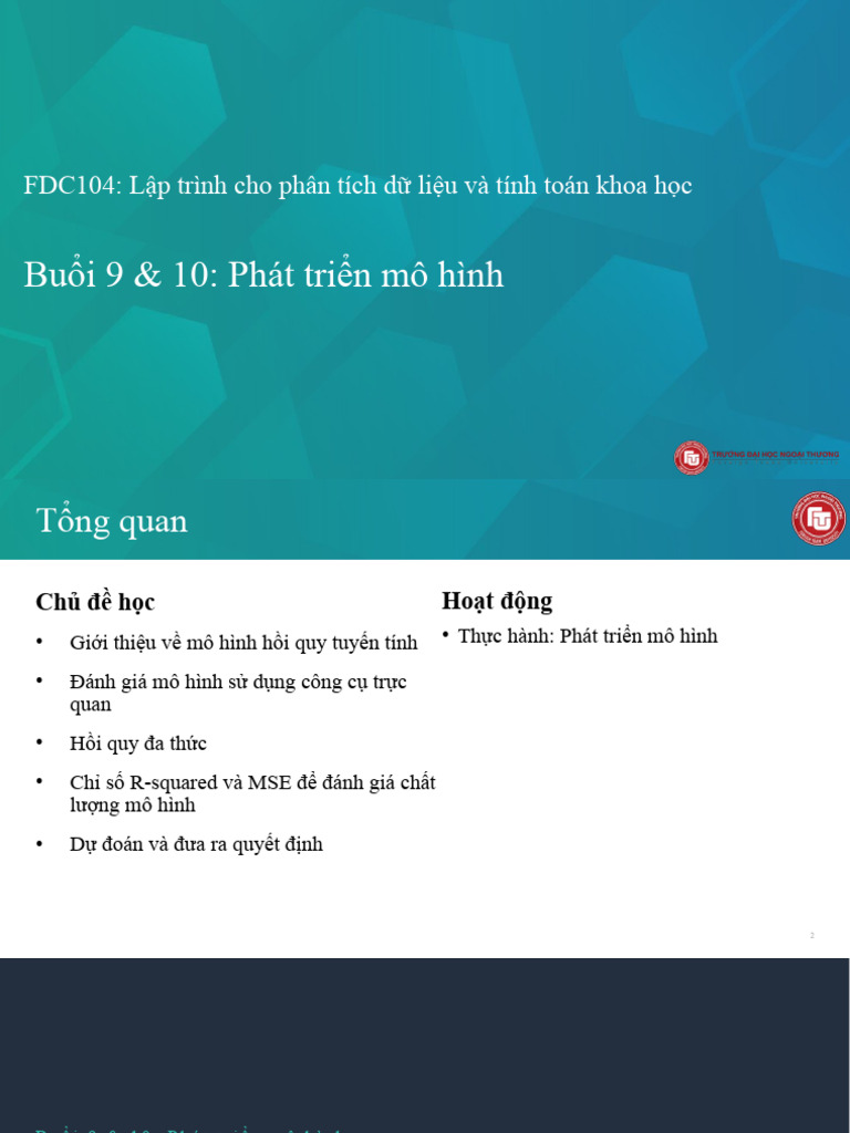 Lecture_9_10_Model_Development_For student | PDF