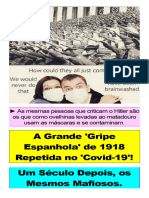 A Grande Gripe Espanhola de 1918 Repetida No Covid-19