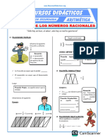 Conjunto de Los Números Racionales para Segundo de Secundaria