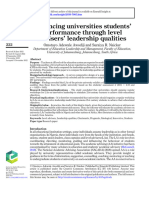 Enhancing Universities Students' Performance Through Level Advisers' Leadership Qualities