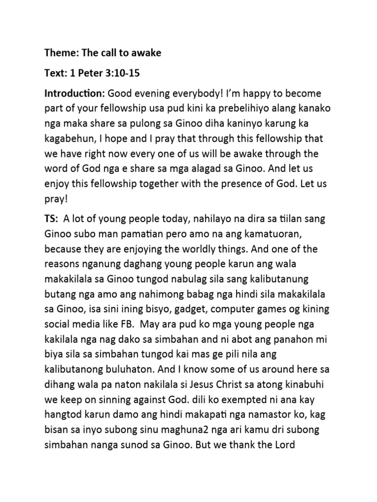 Message For Youth PDF