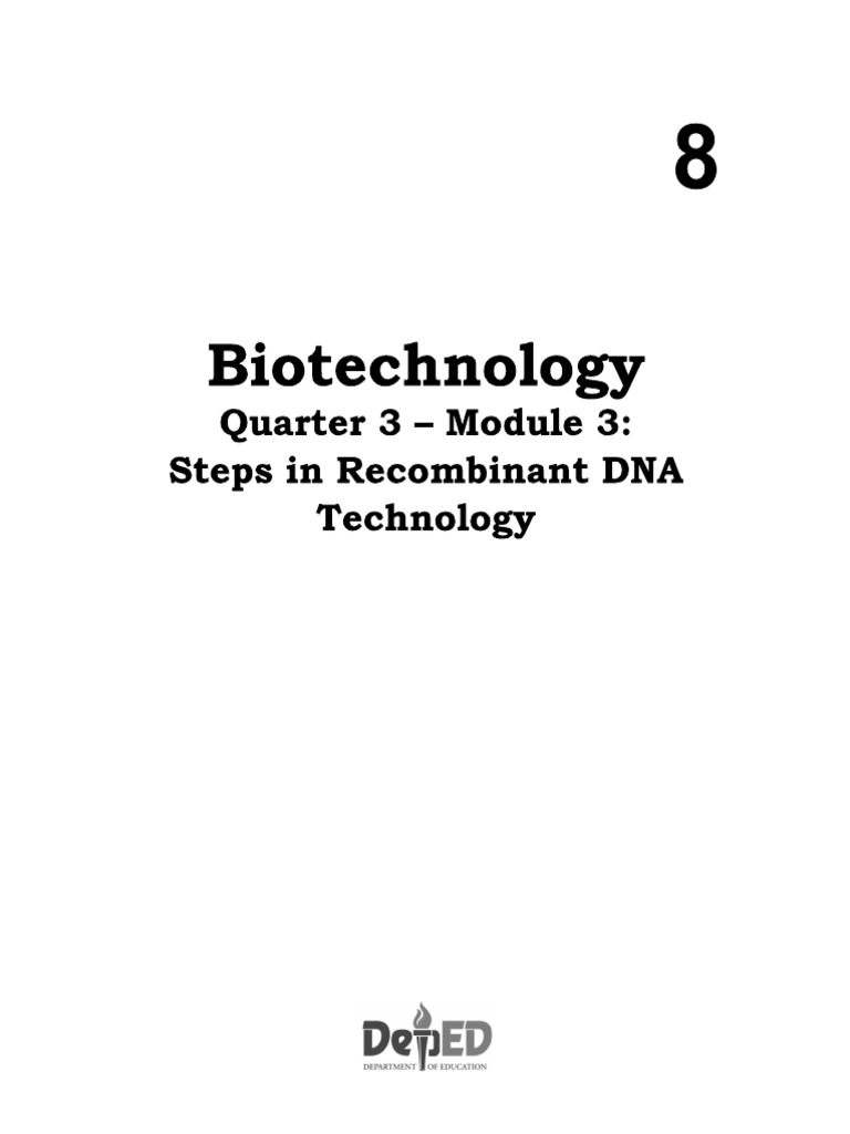 Biotech Quarter 3 Module 3 | PDF