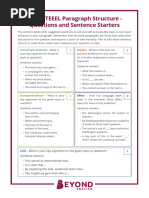 TEEL Paragraph Sentence Starters Guide | PDF