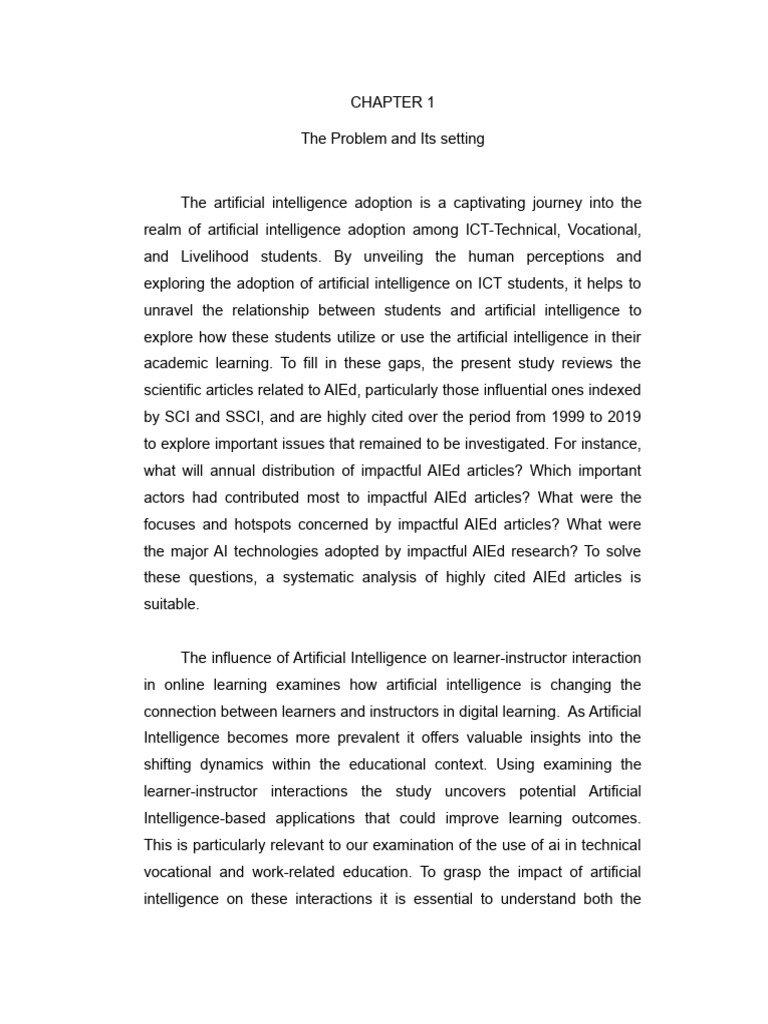 AI Adoption in ICT Vocational Education | PDF | Artificial Intelligence ...