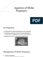 Investigations of Molar Pregnancy