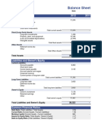 Balance Sheet Template For Website