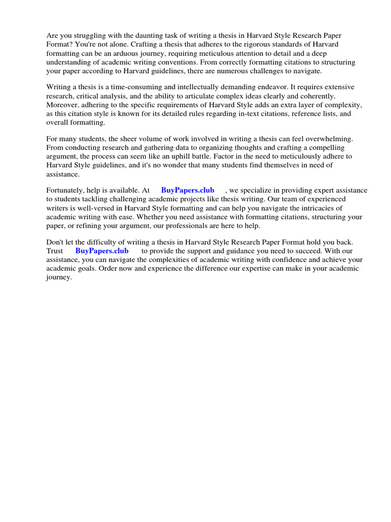 Harvard Research Paper Sample | Free Printable Dissertation Papers – NIQDZF