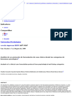 Análisis de Un Protocolo de Formulación de Caso Clínico Desde Las Categorías de Bienestar Psicológic