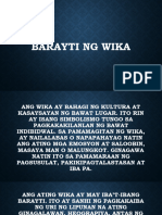 Barayti NG Wika