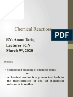 Biochemistry Chemicals Reaction
