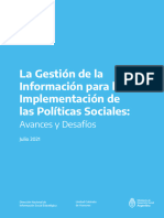 La Gestion de La Informacion para La Implementacion de Las Politicas Sociales
