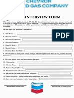 Job Interview Form