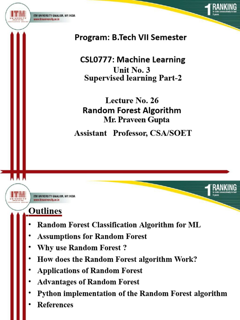 Random Forest Model Assumptions Explained | PDF | Machine Learning ...