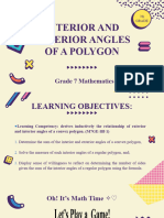 Interior and Exterior Angles of A Polygon: Grade 7 Mathematics