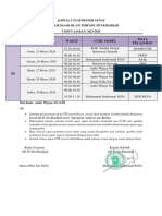 Jadwal Uts Kelas Iii Sem 1