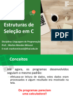 2020 - 03 - 03 - IFSul - 03 - Linguagem de Programação - Estruturas de Seleção em C