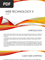 Chapter 3 Web Technology II Javascript