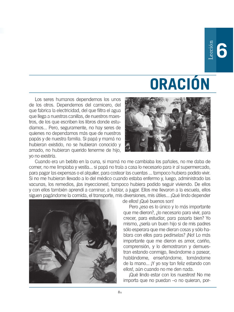 La importancia del amor familiar y la oración | PDF | Oración | María ...