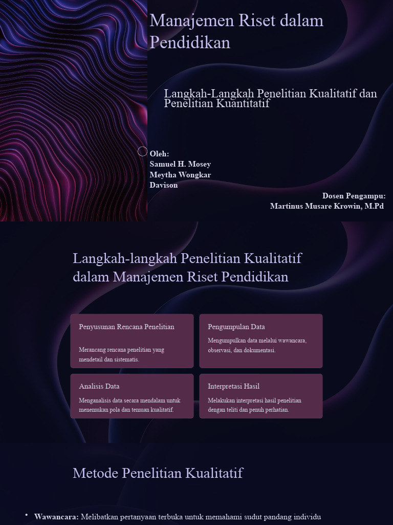 Pendekatan Kuantitatif dalam Riset Pendidikan | PDF | Karier ...