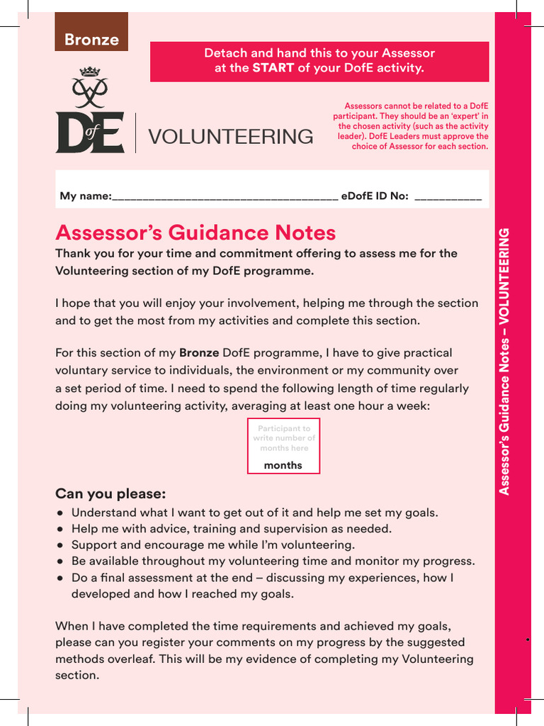 Assessor Cards SUB A5 Bronze ENG 2021 Download Free PDF Volunteering Behavior Modification