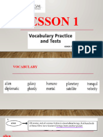 Vocabulary Lesson 1