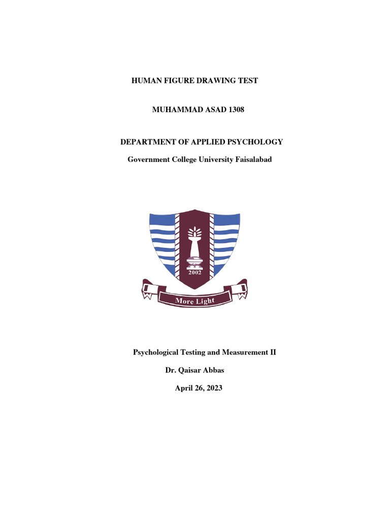 Human Figure Drawing Test Overview | PDF | Psychology | Clinical Psychology