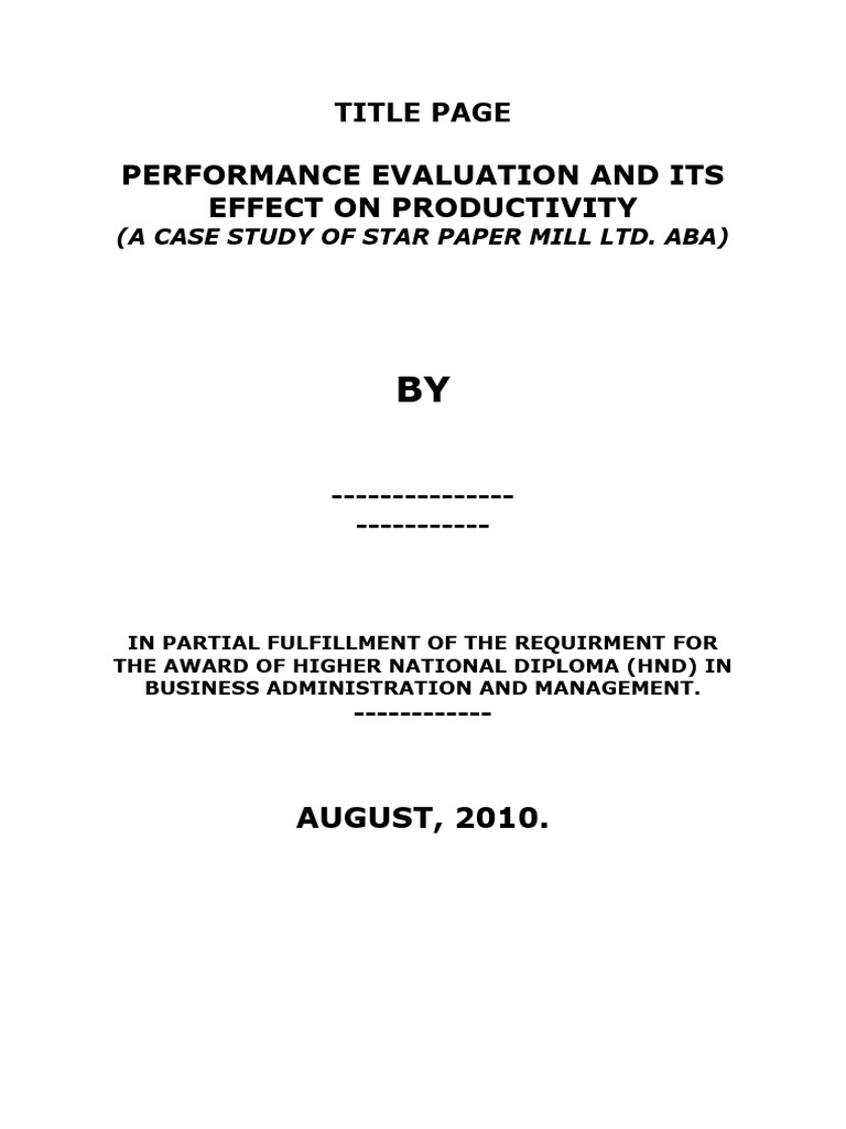 Impact of Performance Evaluation on Productivity | PDF | Performance ...