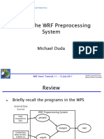 Running The WRF Preprocessing System