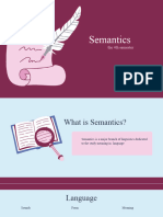 Semantics, 2nd Meeting