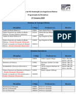 Horário - 1º Trimestre 2024