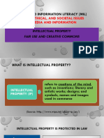 Legal Ethical and Societal Issues in Media and Information Intellectual Property Fair Use and Creative CommonsNitquetes