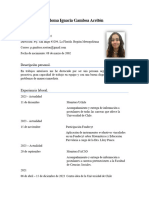 Paloma Gamboa. Currículum Vitae