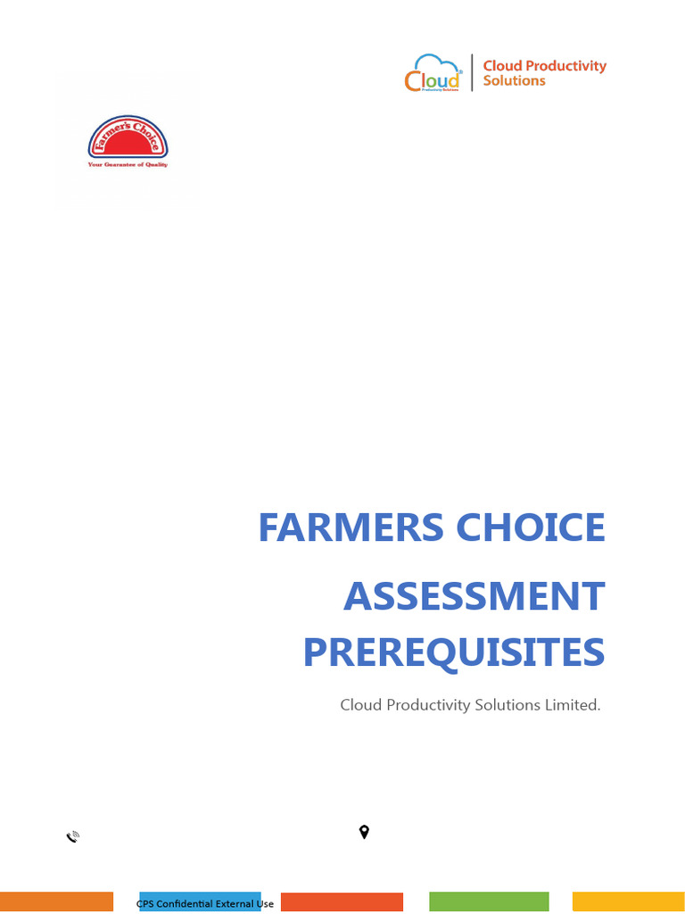 Farmers Choice Infrastructure Assessement Prerequisites | PDF ...