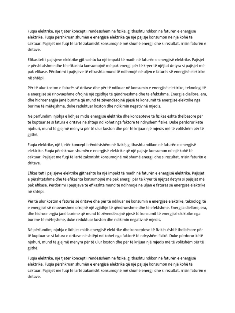 Fuqia Elektrike | PDF