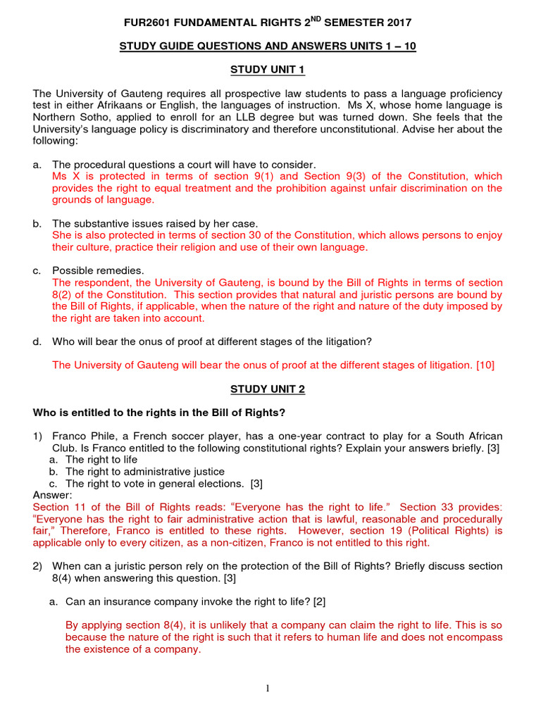 Constitutional Rights Study Guide | PDF | Common Law | Government